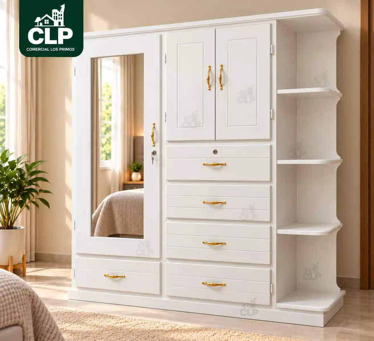 Closet Con Repisa (Blanco)