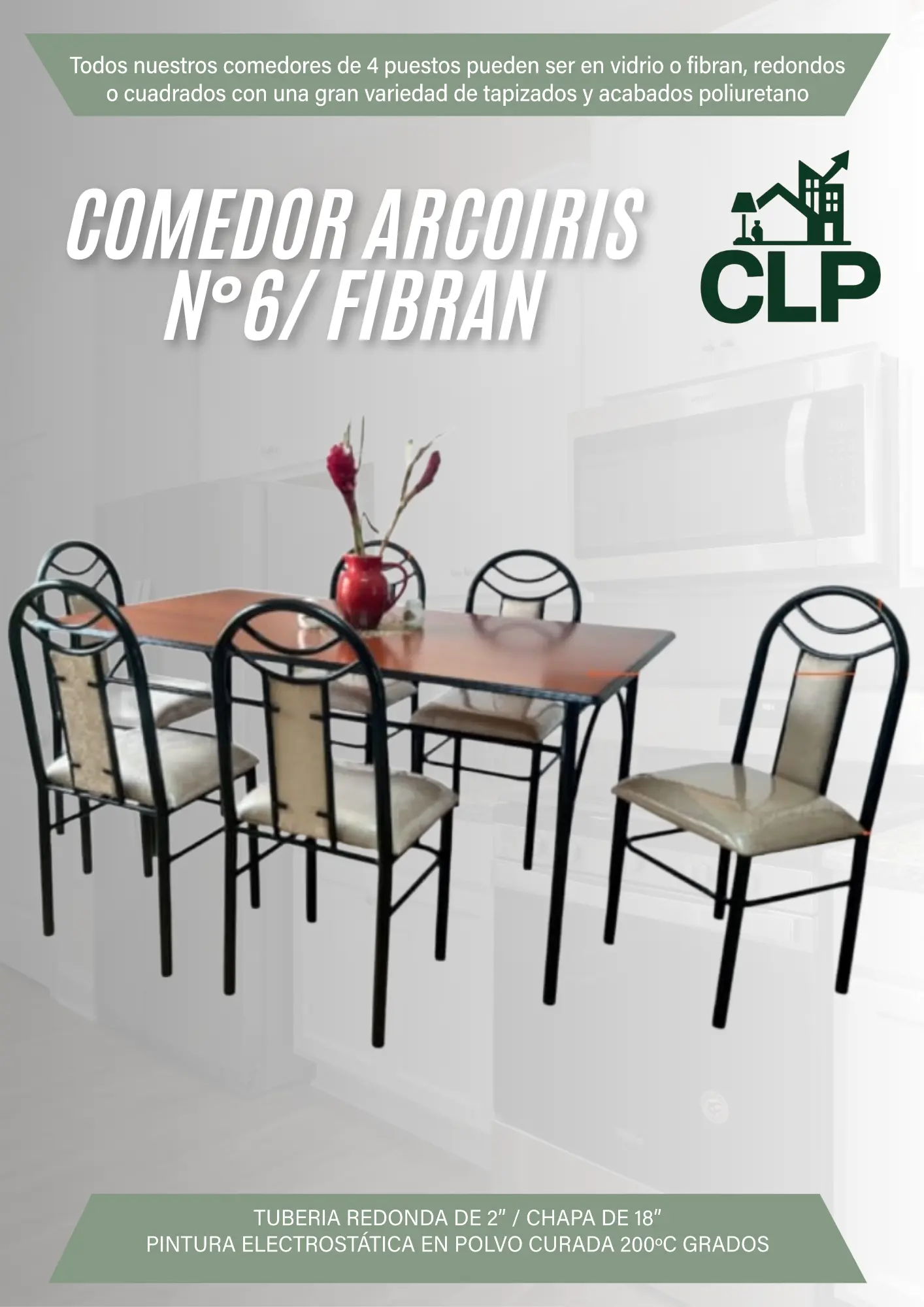 COMEDOR ARCOIRIS #6 FIBRAN NUEVA LINEA