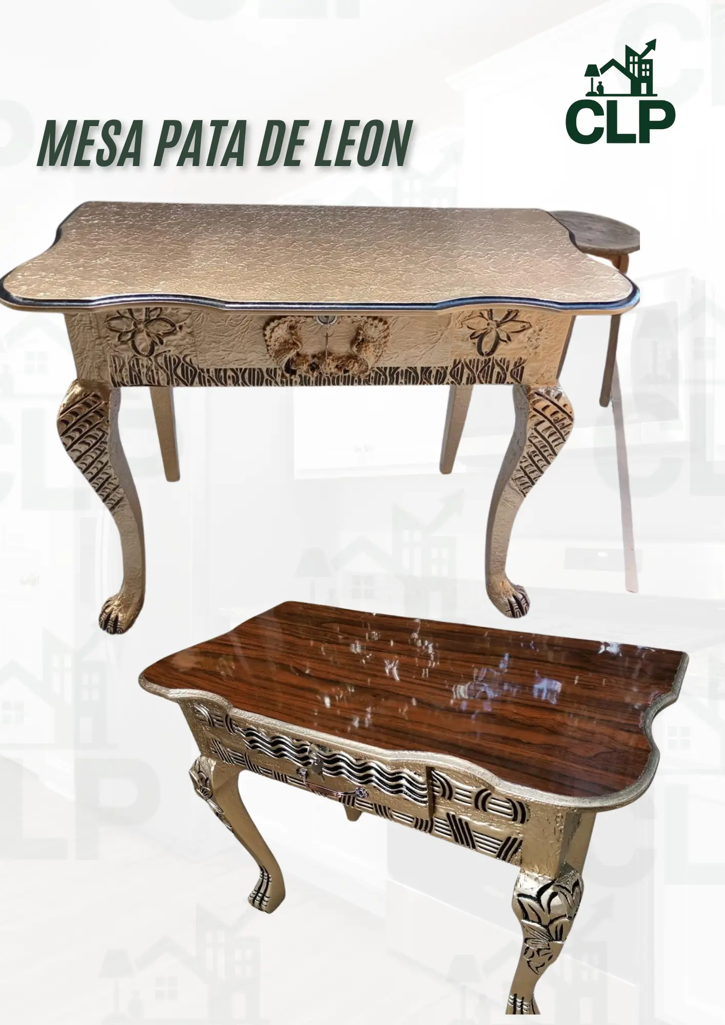 Espejo + Mesa Pata de Leon