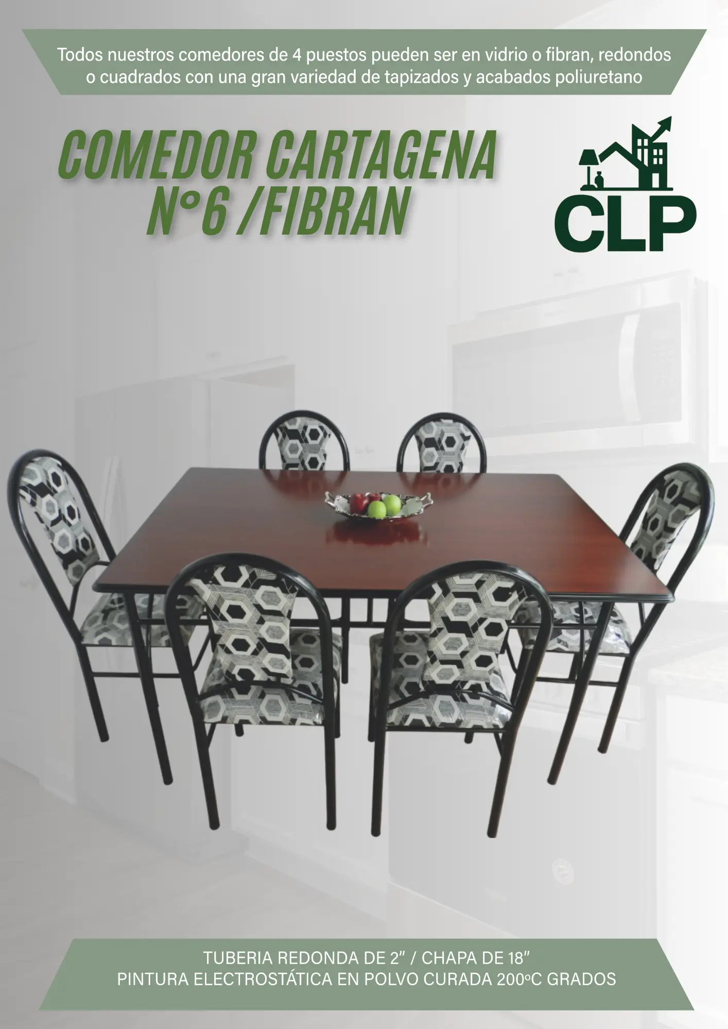 COMEDOR CARTAGENA #6 FIBRAN