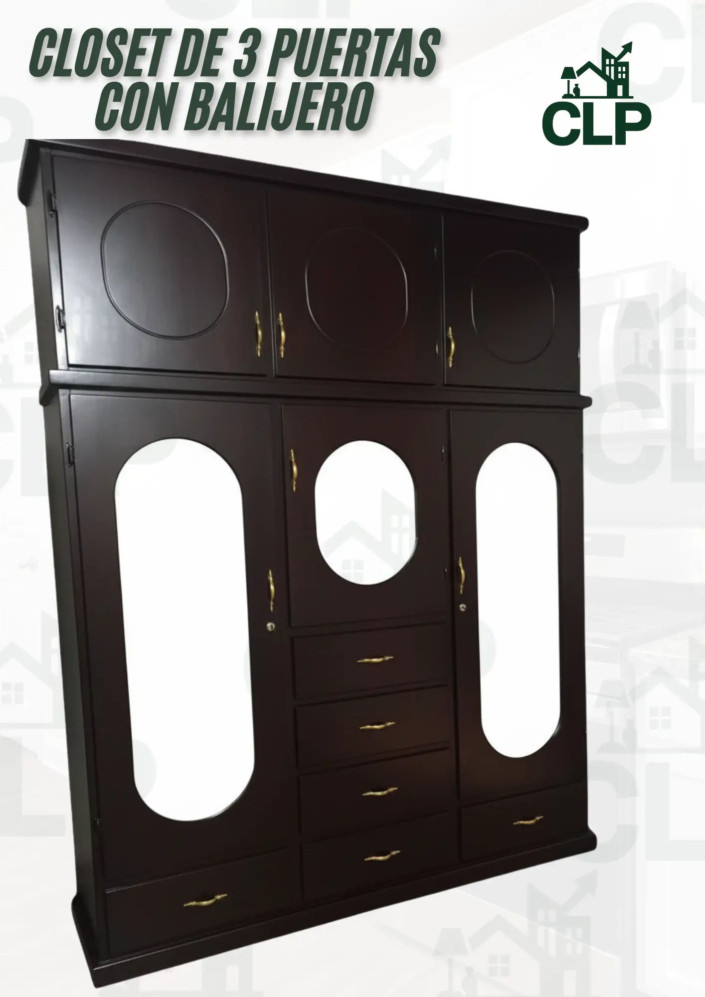 Closet 3 Puertas Con Valijero