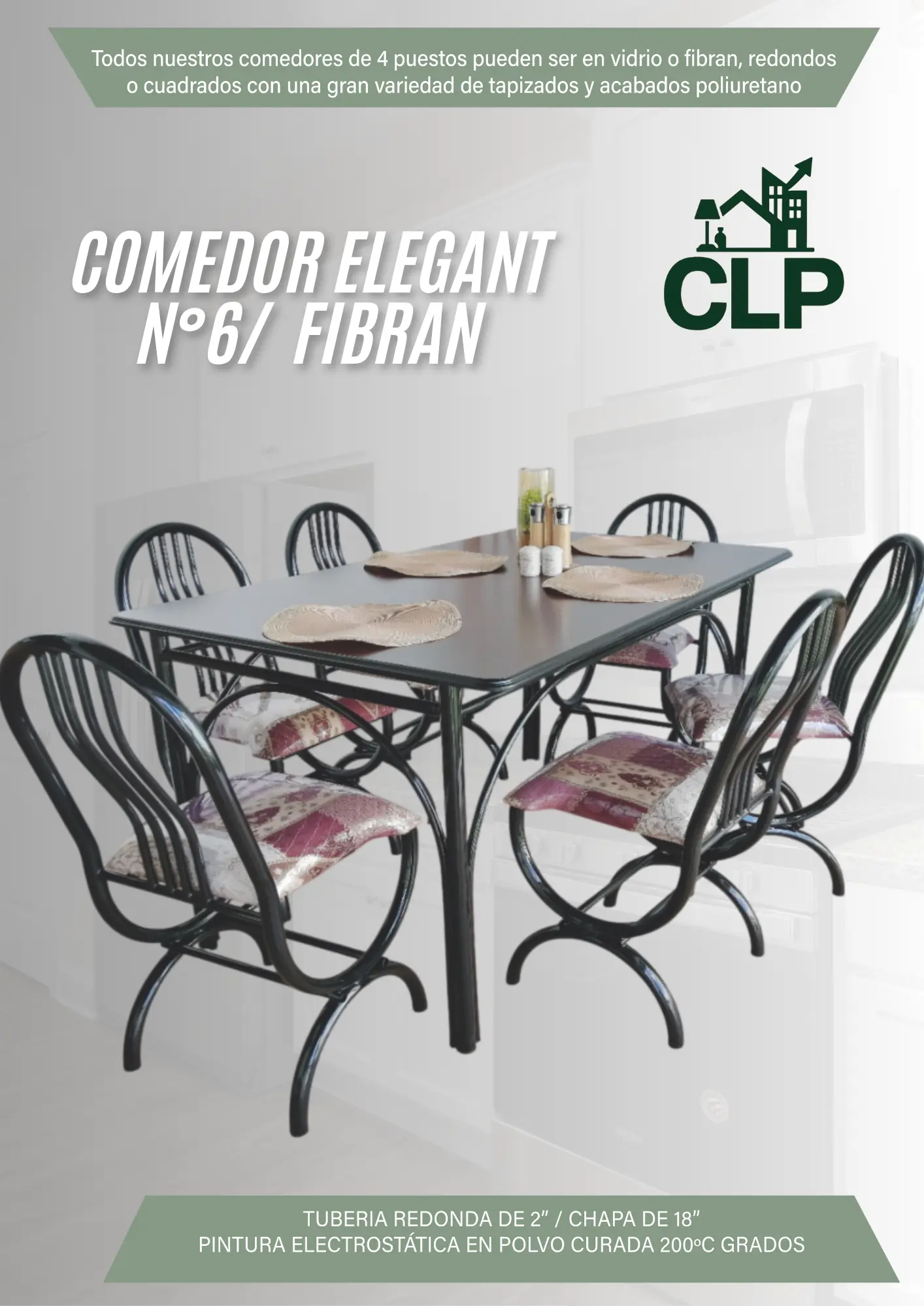 COMEDOR ELEGANT FIBRAN #6