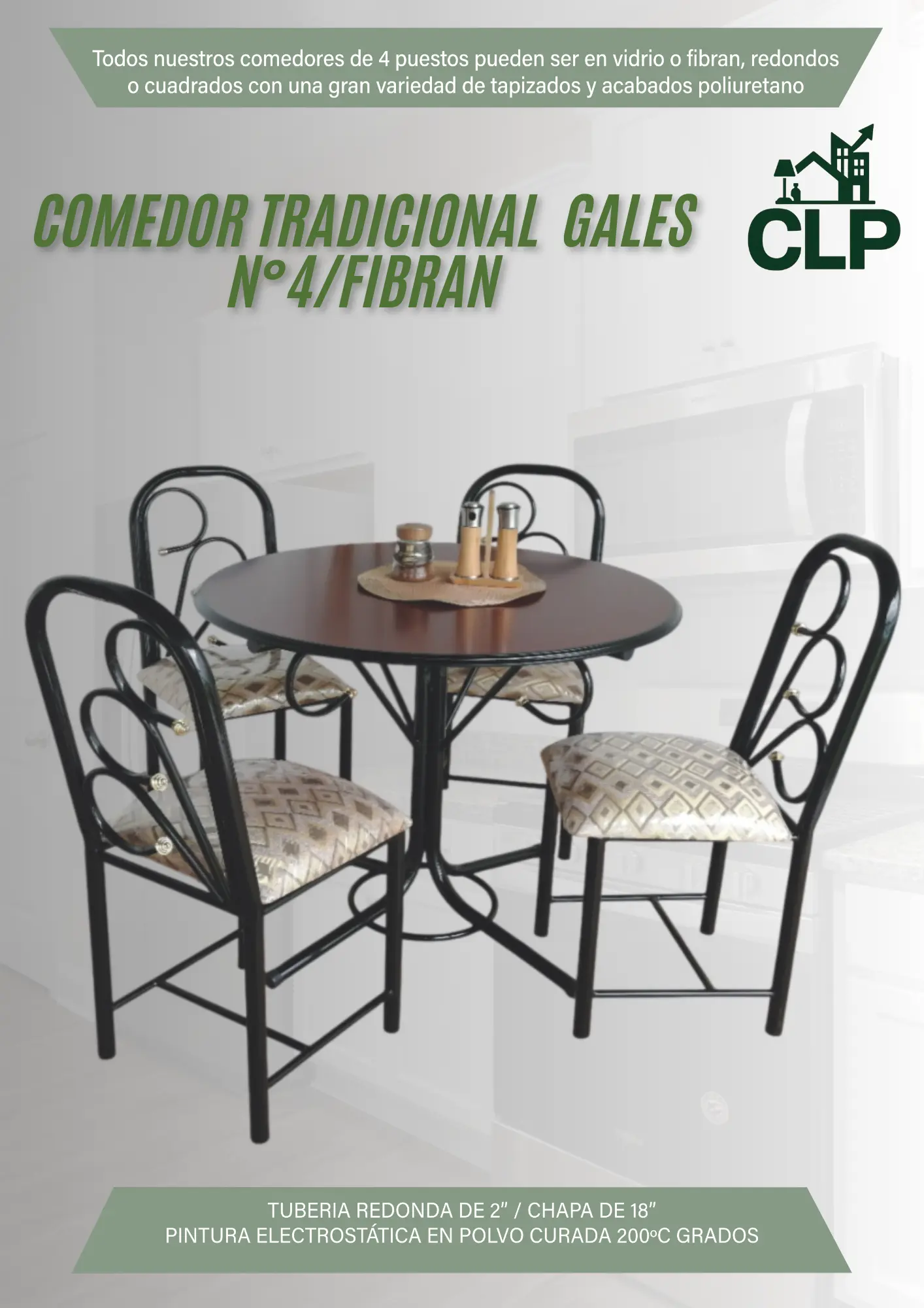 COMEDOR TRADICIONAL GALES #4 FIBRAN