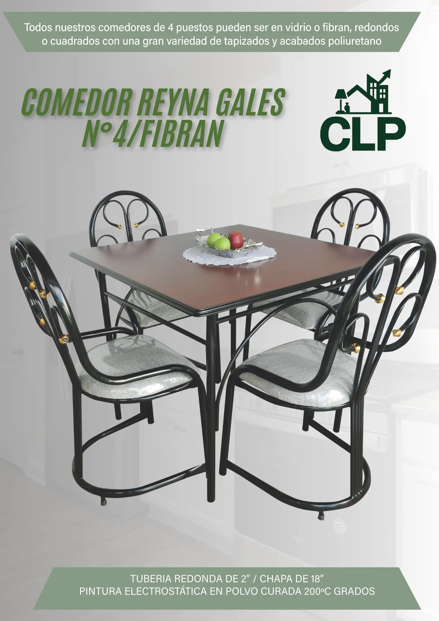 COMEDOR REINA GALES #4 FIBRAN