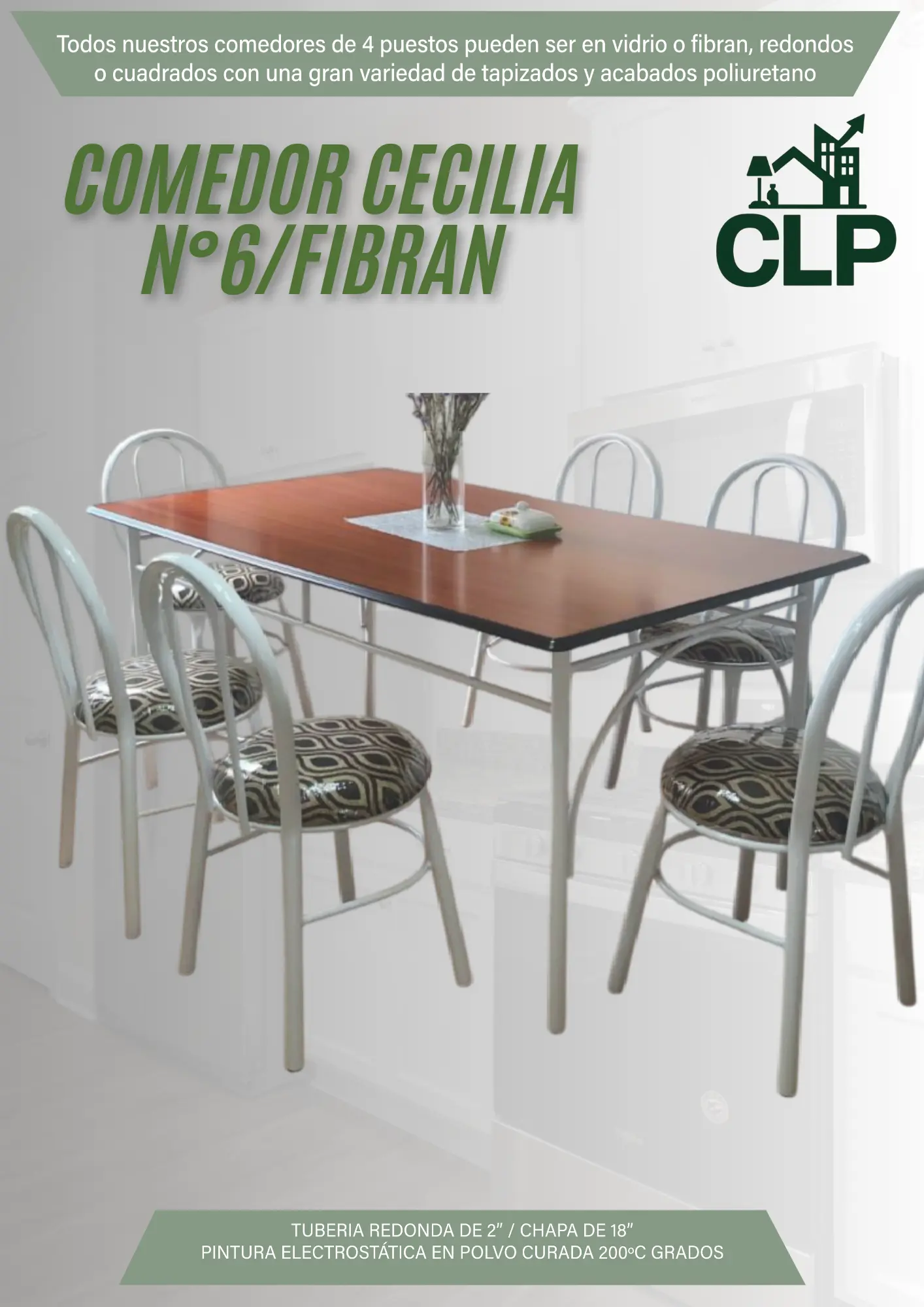 COMEDOR CECILIA #6 FIBRAN
