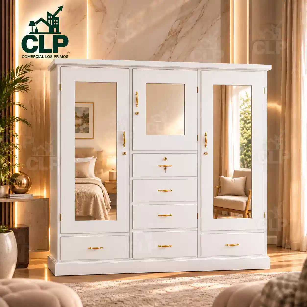 Closet 3 Puertas Sencillo