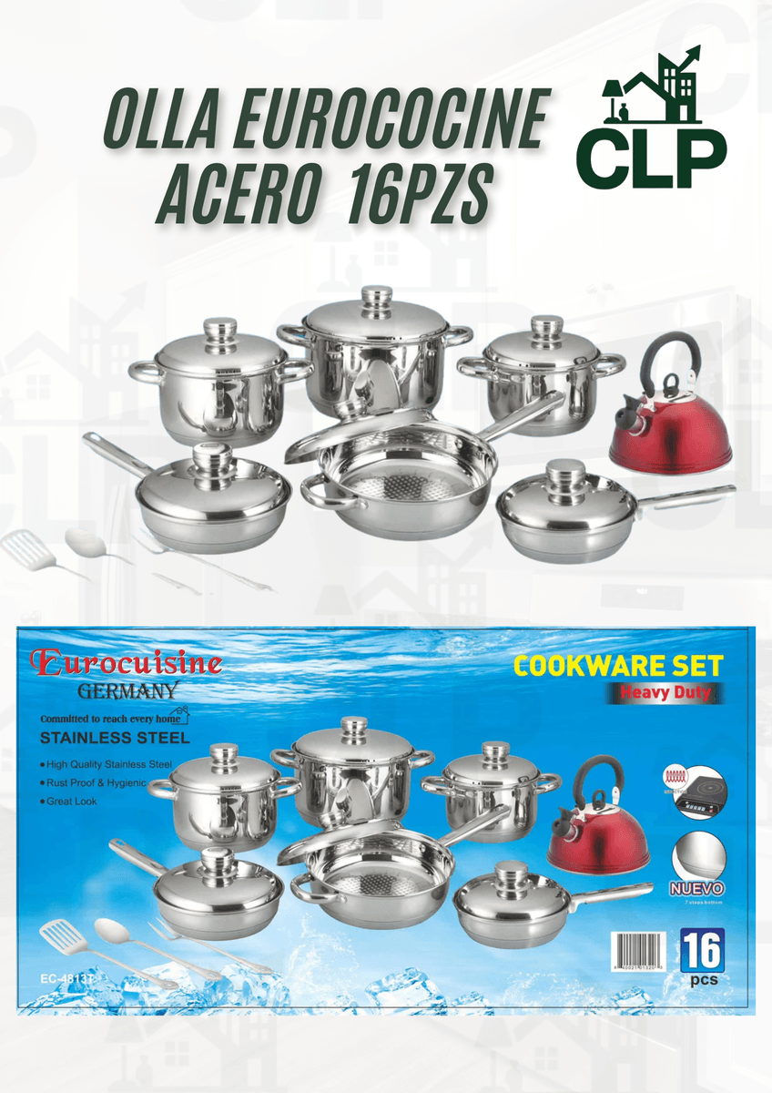 Ollas De 16 Acero Inoxidable