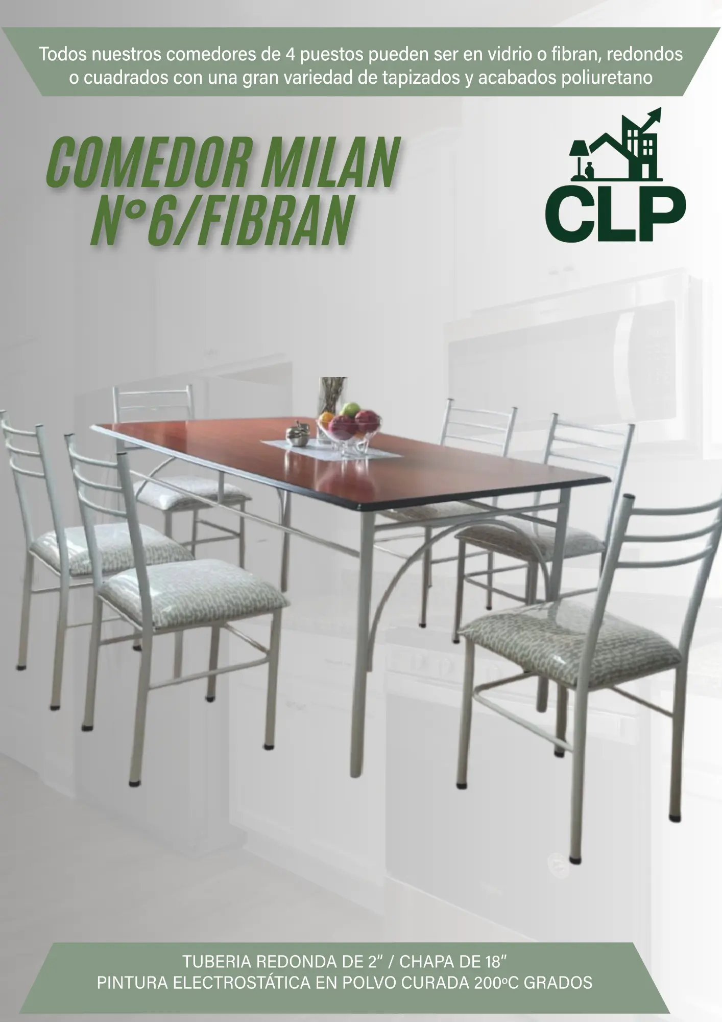 COMEDOR MILLAN #6 FIBRAN