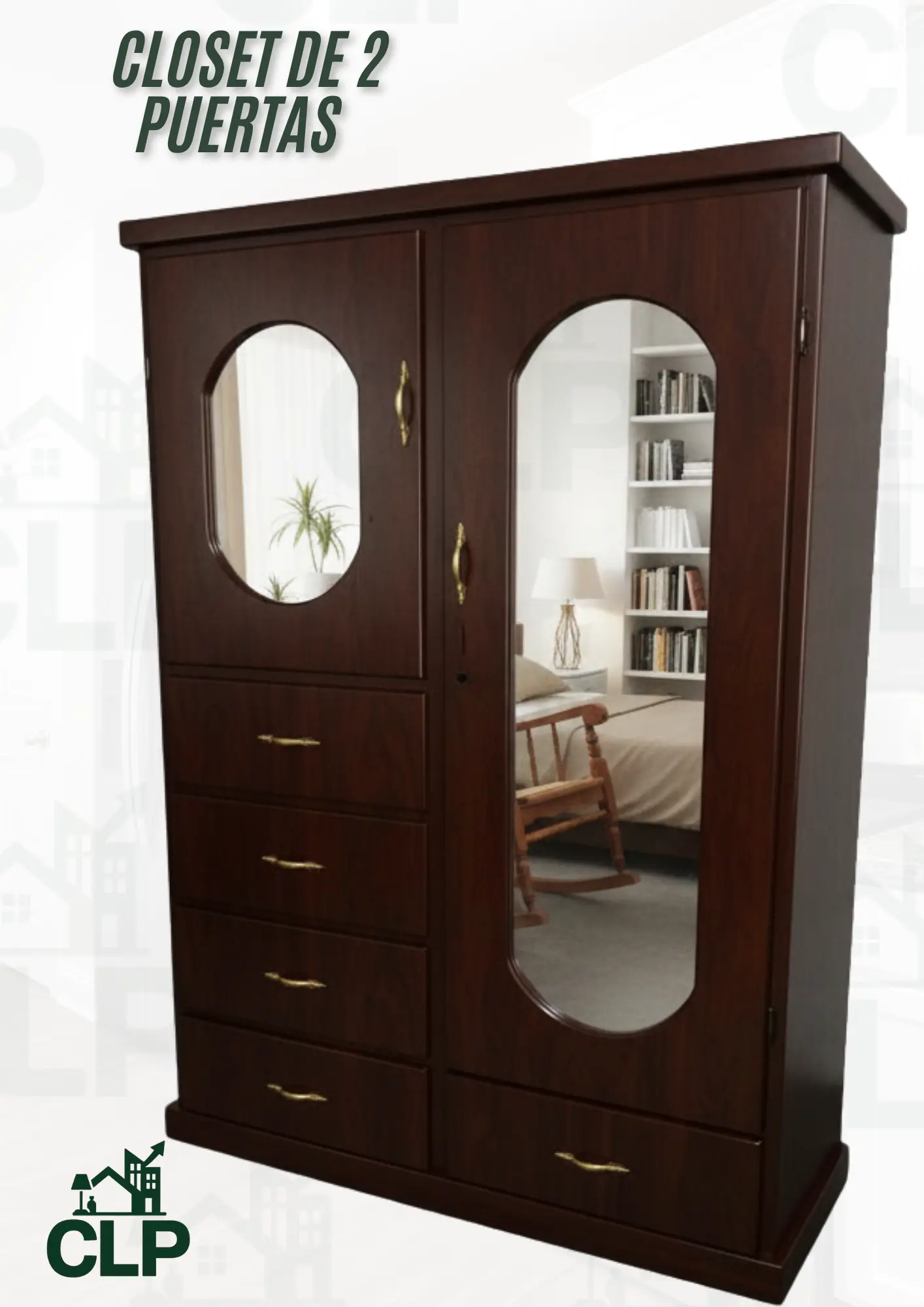 Closet 2 Puertas -1Espejo