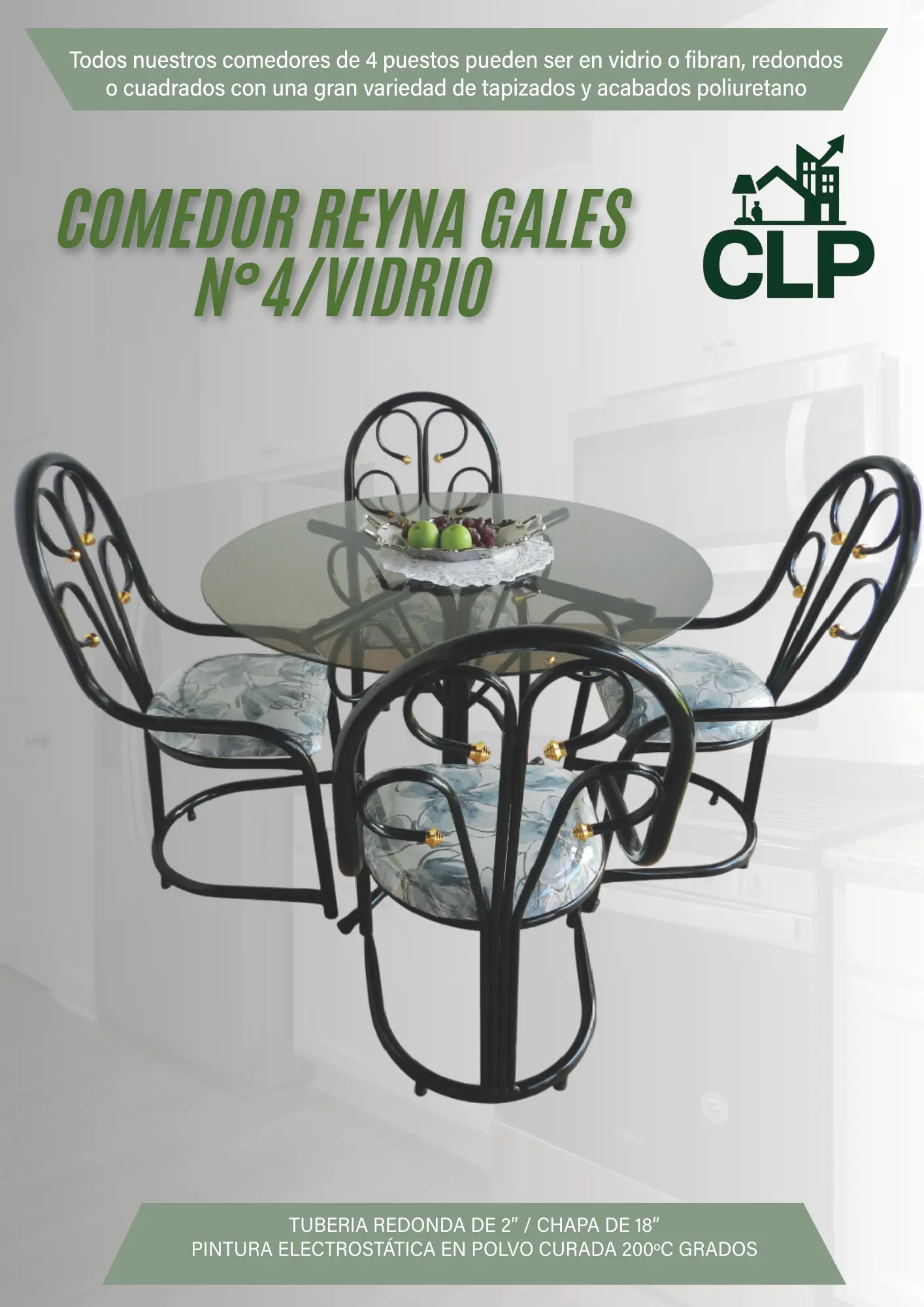 Comedor Reina Gales #4 Vidrio