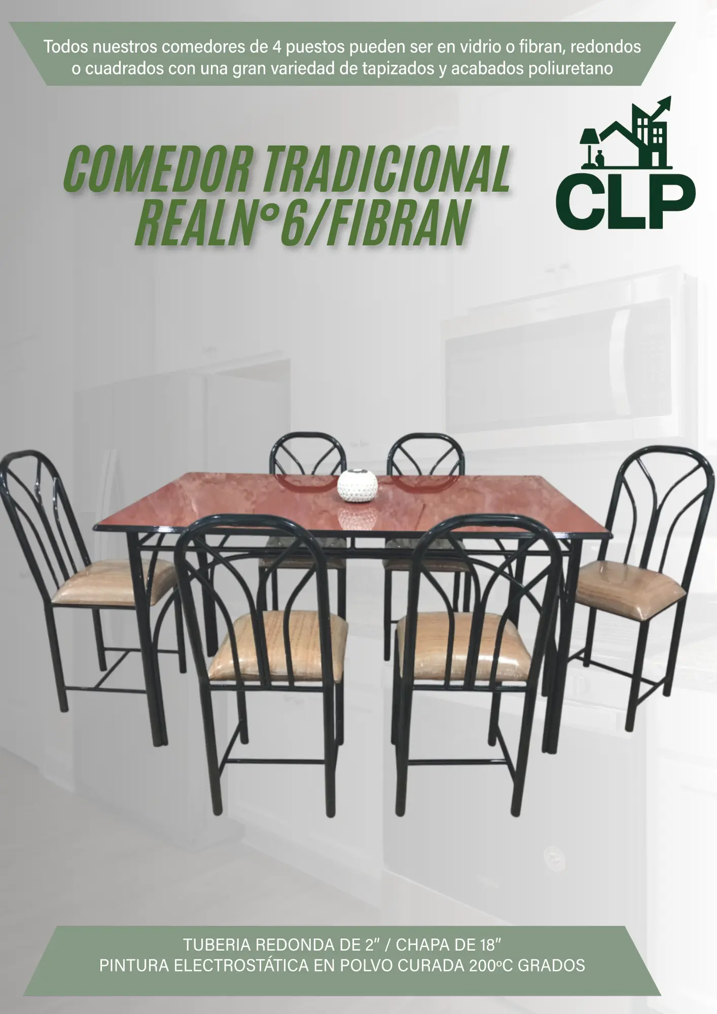 COMEDOR TRADICIONAL REAL #6 FIBRAN