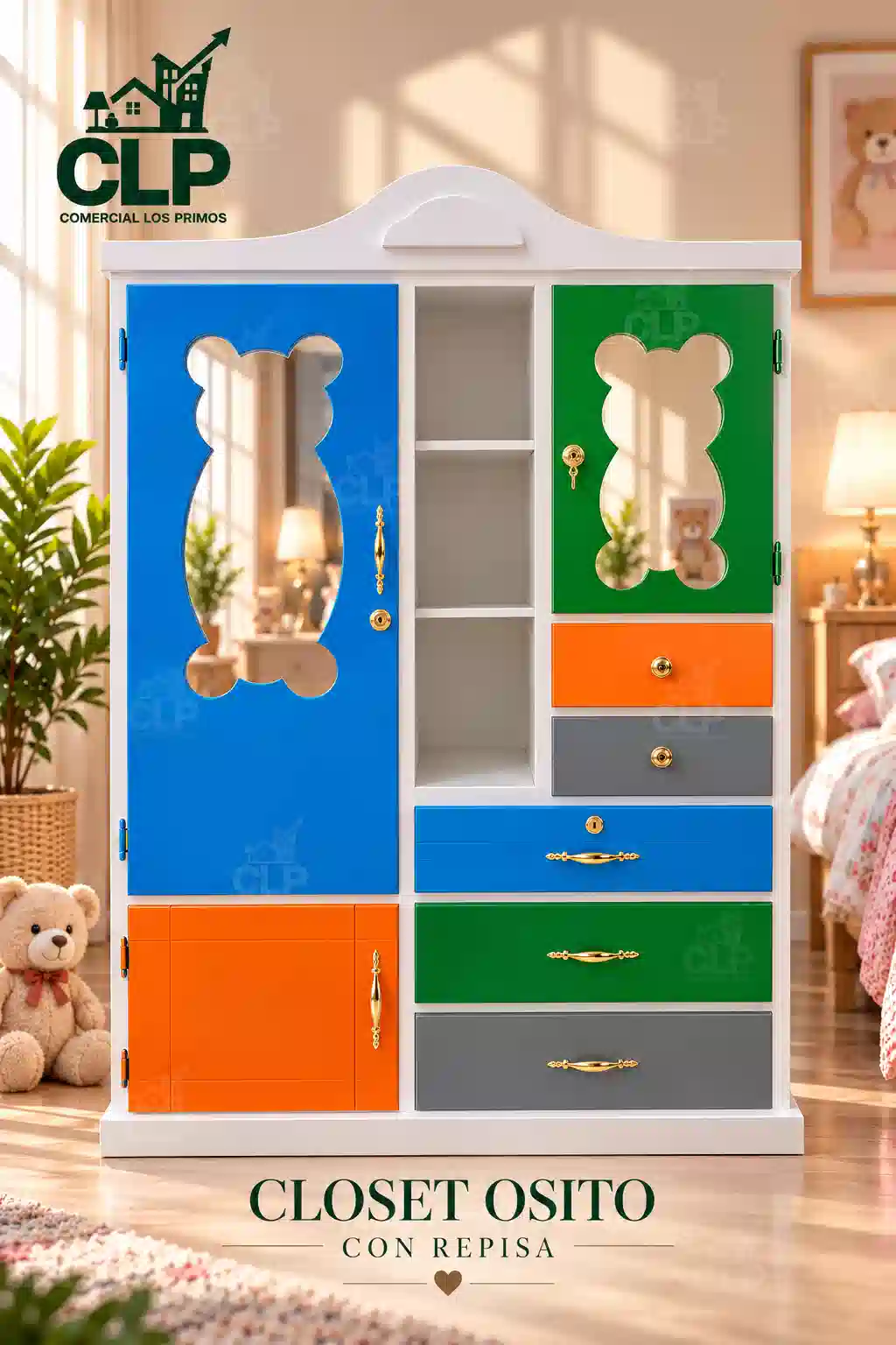 Closet De Osito  Con Repisa